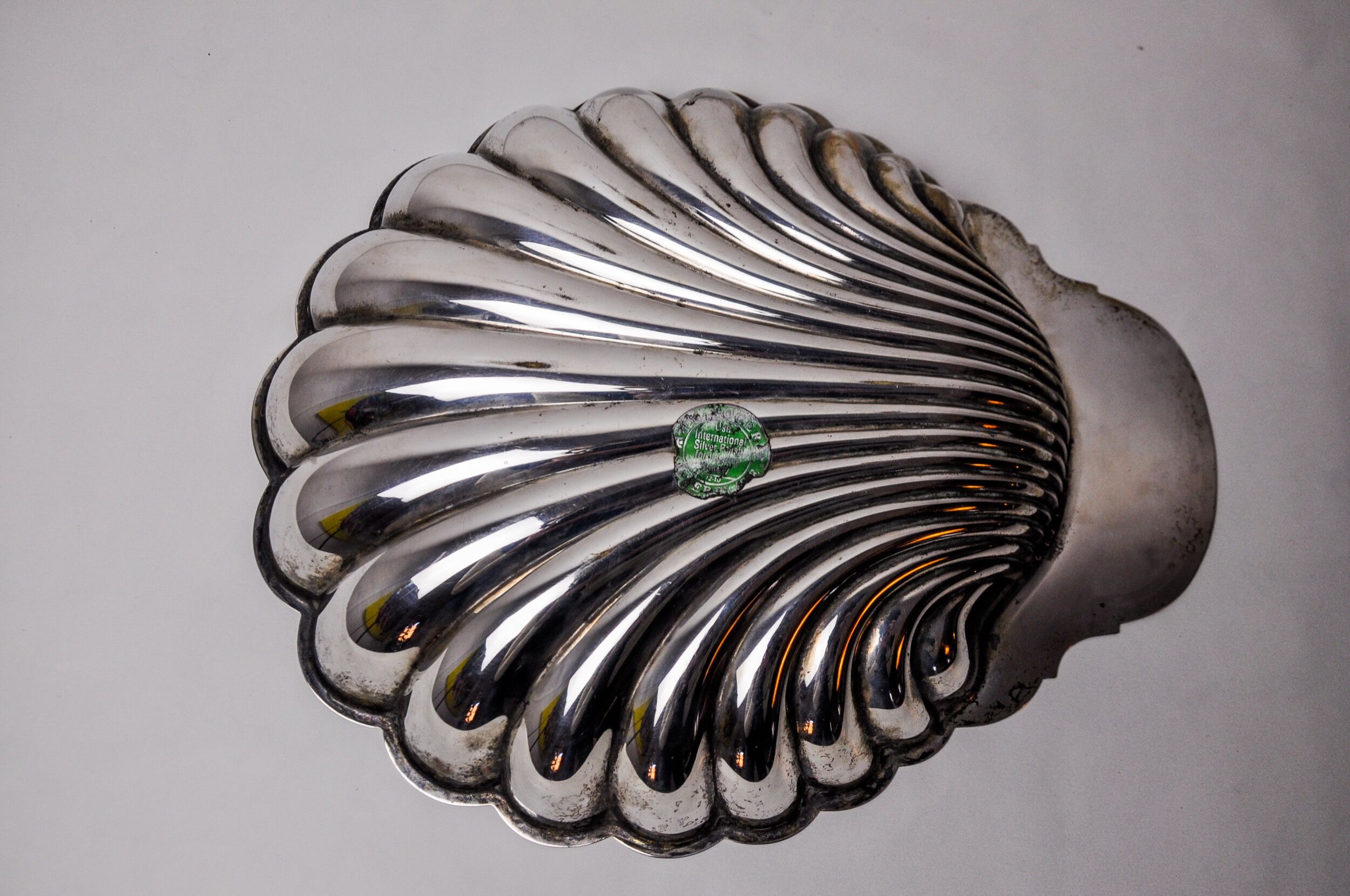 Vide poche shell, silver plated, Spain, 1970