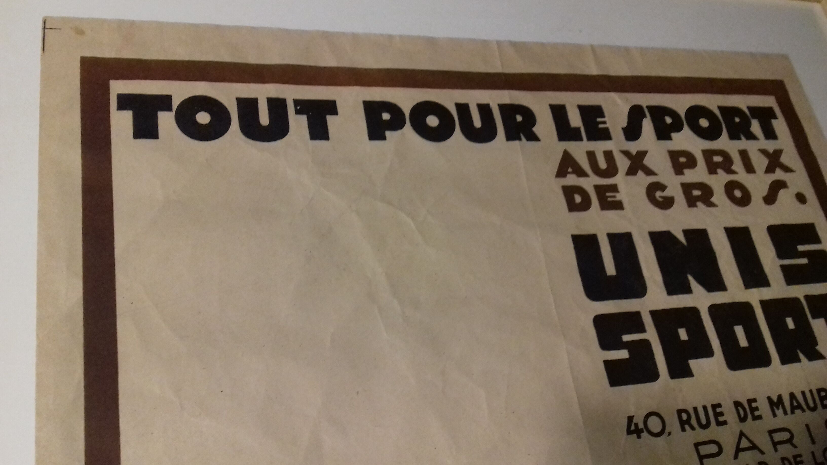 Affiche publicitaire des années 50