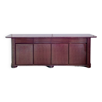 ROBERTI RATTAN PINK/PURPLE SIDEBOARD - ITALY 1990'S