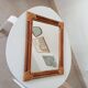 Vintage bamboo and rattan mirror from the 60s/70s, 50*40 cm.