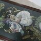 Table basse 1940 needlewoman shop london broderie sous verre