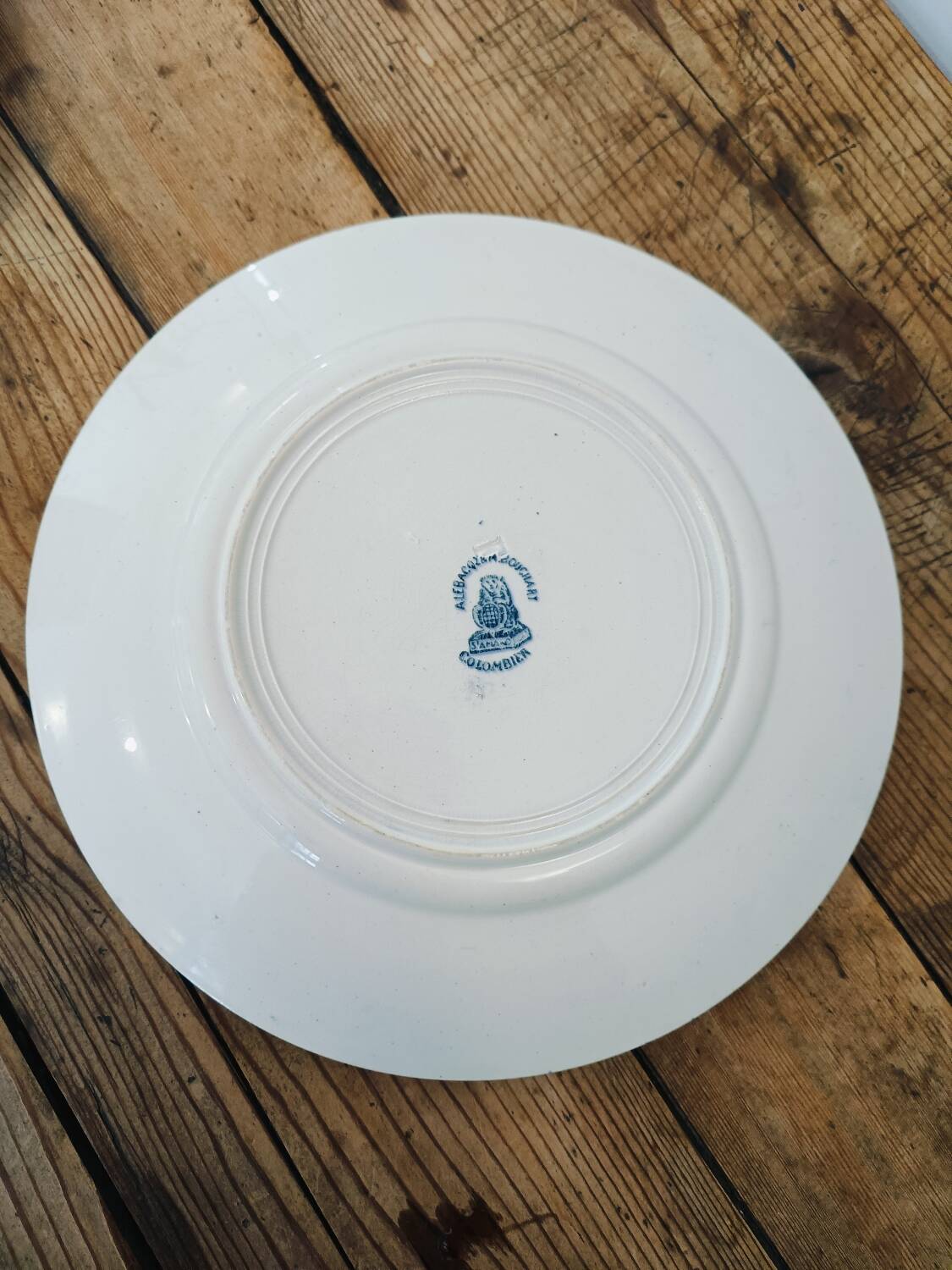 St Amand Lebacqz & Bouchart “Colombier” plates