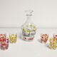 Vintage Liquor / Digestive Service 50 60 .  6 glasses and 1 carafe