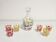 Vintage Liquor / Digestive Service 50 60 .  6 glasses and 1 carafe