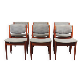 Set of six Scandinavian chairs by Finn Juhl