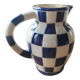 Pichet a eau damier bleu et blanc