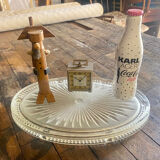 Oval pressed glass trifle art deco 1900