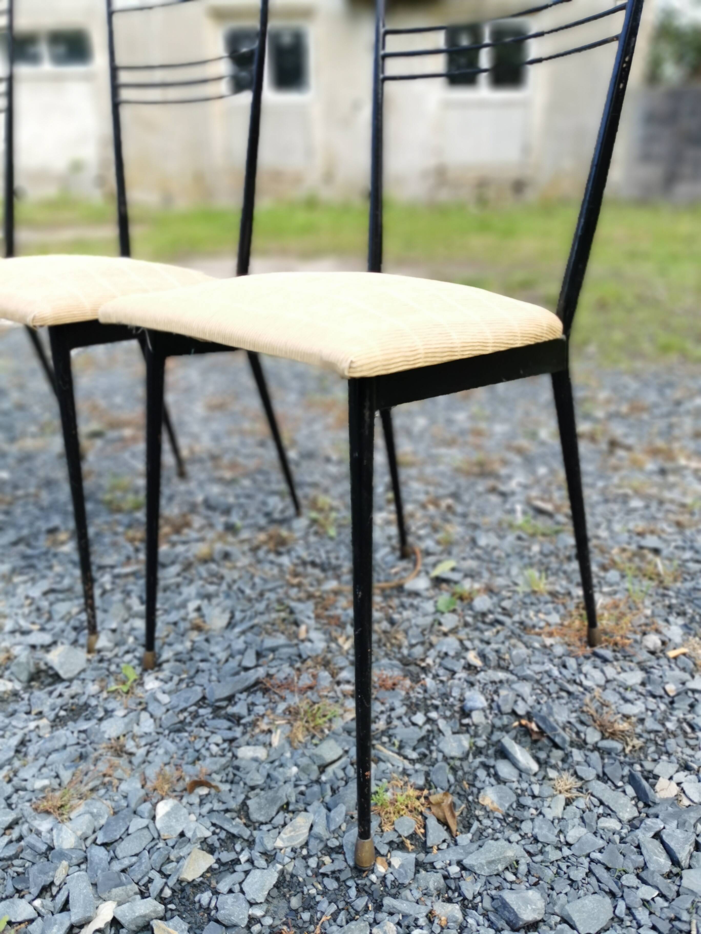 4 vintage colette gueden chairs