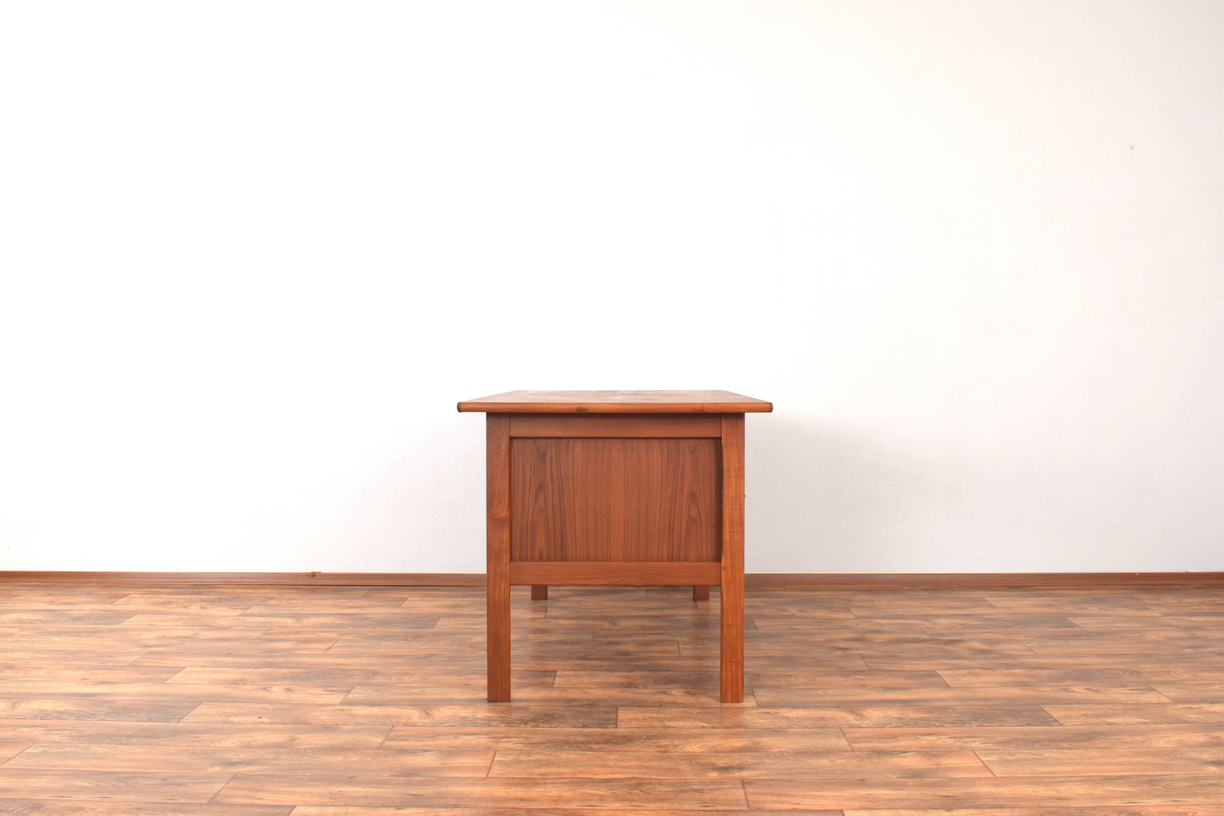 Mid-Century Danish Freestanding Teak Desk, 1960s