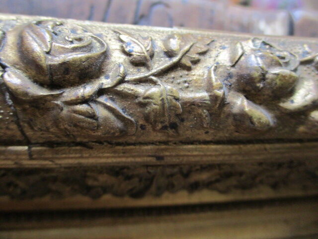 2 antique paintings from the 1700s in golden frame painter De'loste