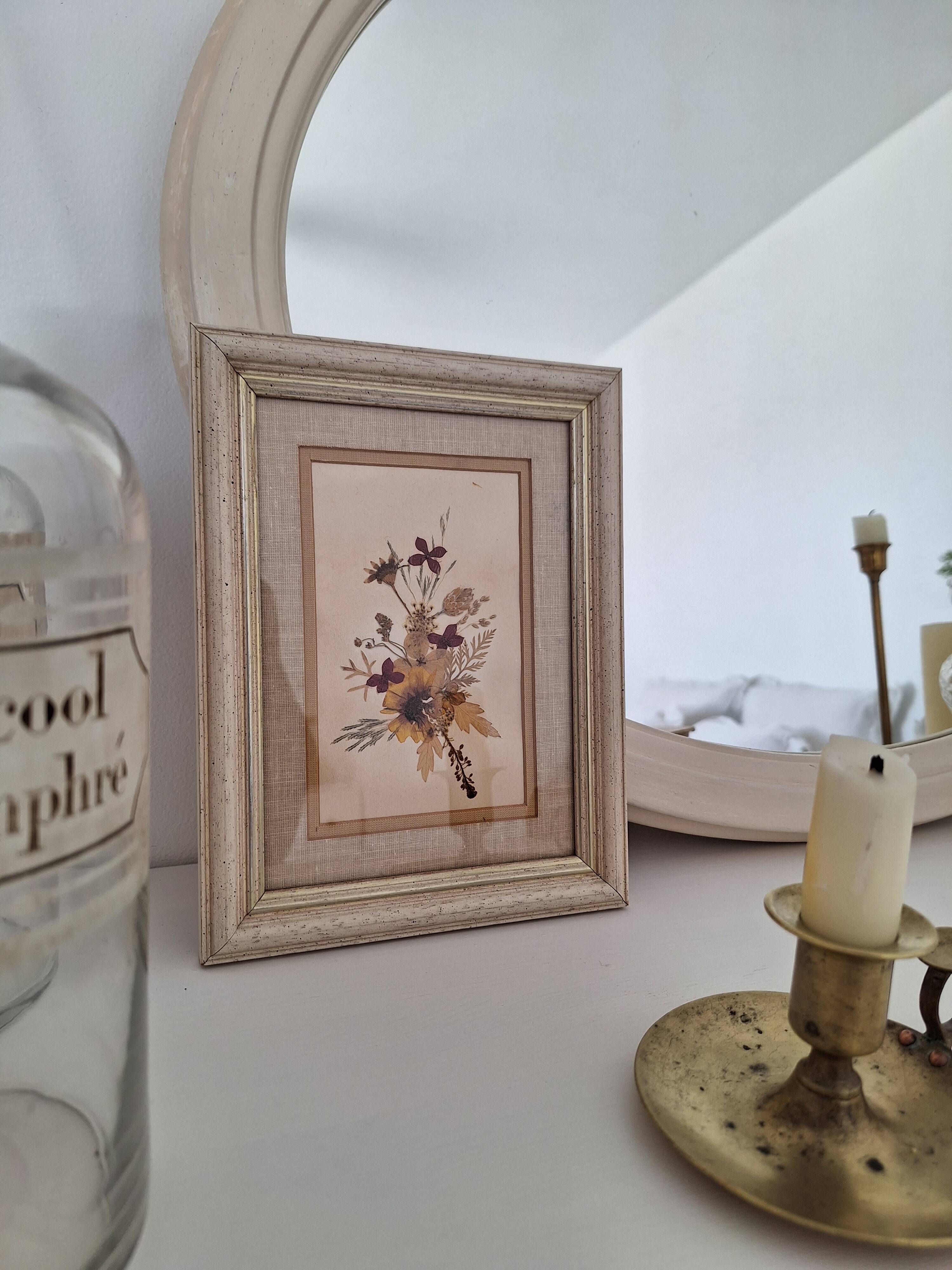 Frame dried flowers