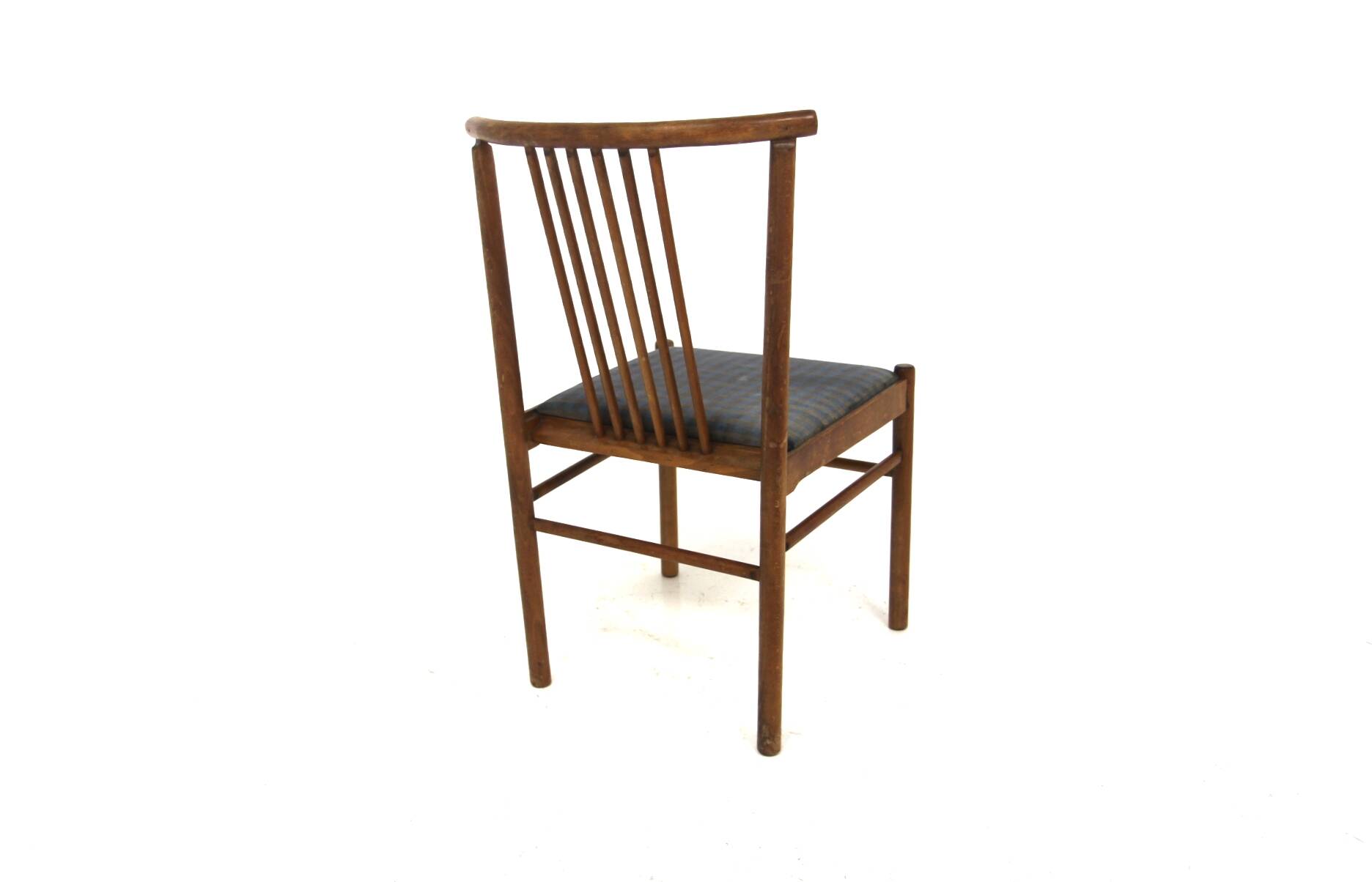 Set of 6 Scandinavian beech chairs, "Lyran" by Erik Wørtz, Sweden, 1960.