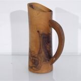 Vase à anse en olivier 1960