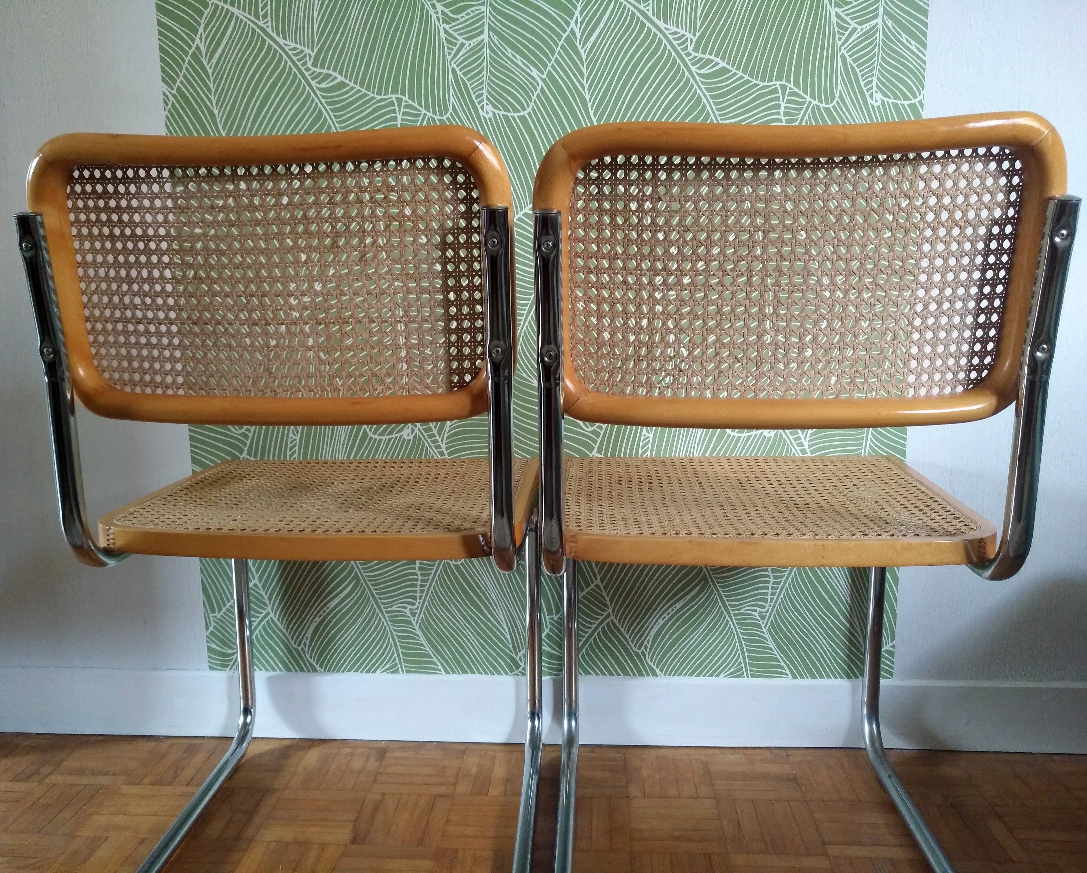 Paire de chaises Marcel Breuer B32