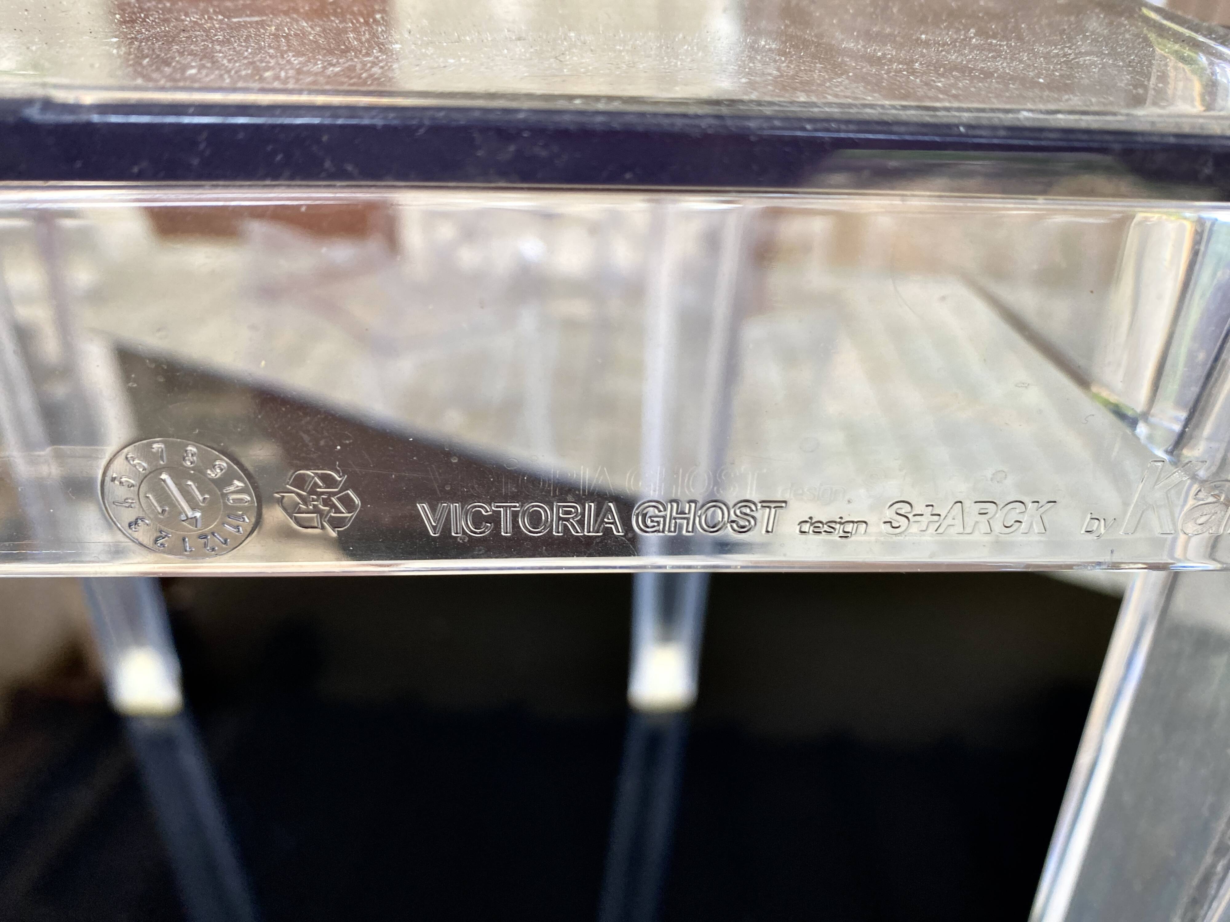 4 Victoria Ghost Chairs And 2 Louis Ghost Armchairs By Philipe Stark For Kartell