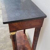 Empire Console in Mahogany and Bronze 19th