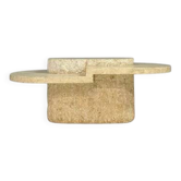 Mactan/fossil stone coffee table, Magnussen Ponte, 1980s