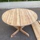Table à manger ronde décapée extensible Rainer Daumiller Hirtshals Sawaerk