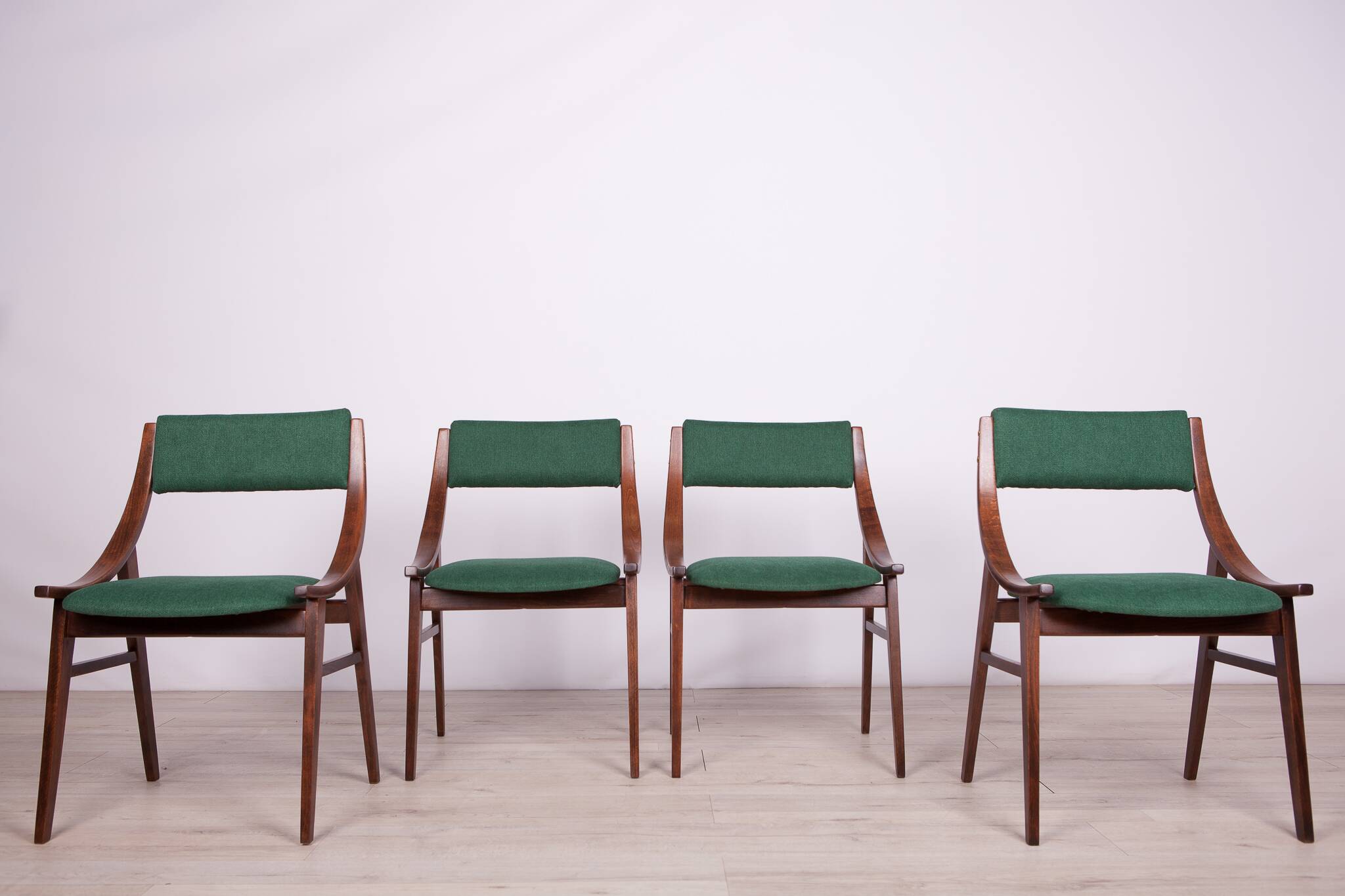 Polish Ski Jumper Dining Chairs from Zamojska Furniture Factory, 1970s, Set