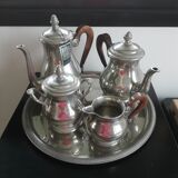 Coffee and tea tray service Les Étains du Manoir.