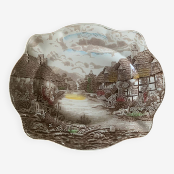 Large English ceramic dish