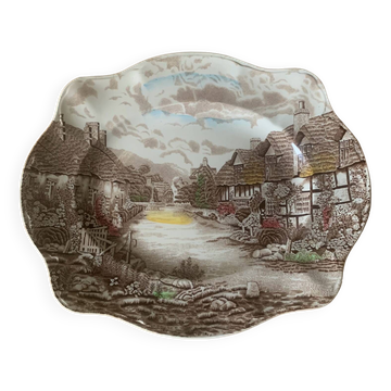 Large English ceramic dish