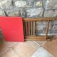 Bureau d'écolier en bois pliable vintage