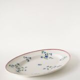 Oval platter from Sarreguemines, Gilbert pattern, early 20th century