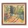 Original Swedish Oil on Panel - "Landscape with Fence" by Bajo - Signed - Vintage and Framed - 58 × 52 cm (22.8" × 20.5")