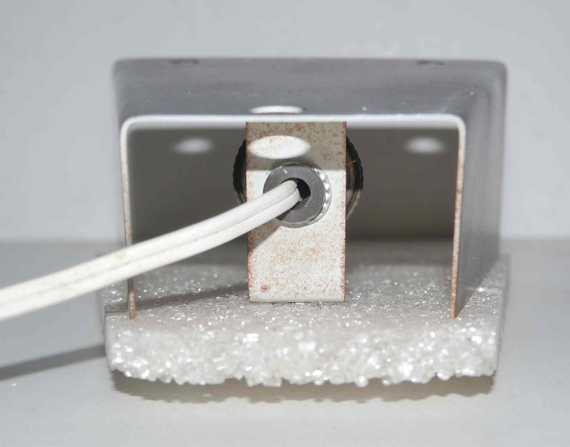 Pair of vintage perspex wall lamps