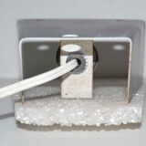 Pair of vintage perspex wall lamps