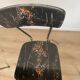 Extendable table + 4 marbled formica chairs
