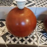 Wooden ball lamp base made in Italy
