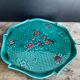 Vintage ceramic pie dish – Signed C.V. 471