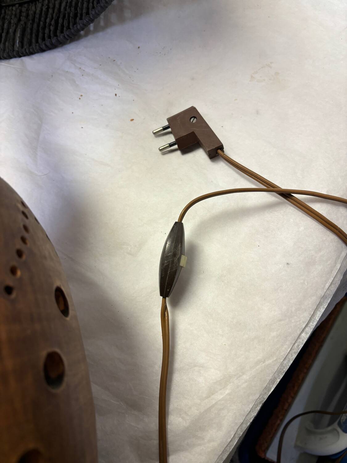 Vintage terracotta lamp