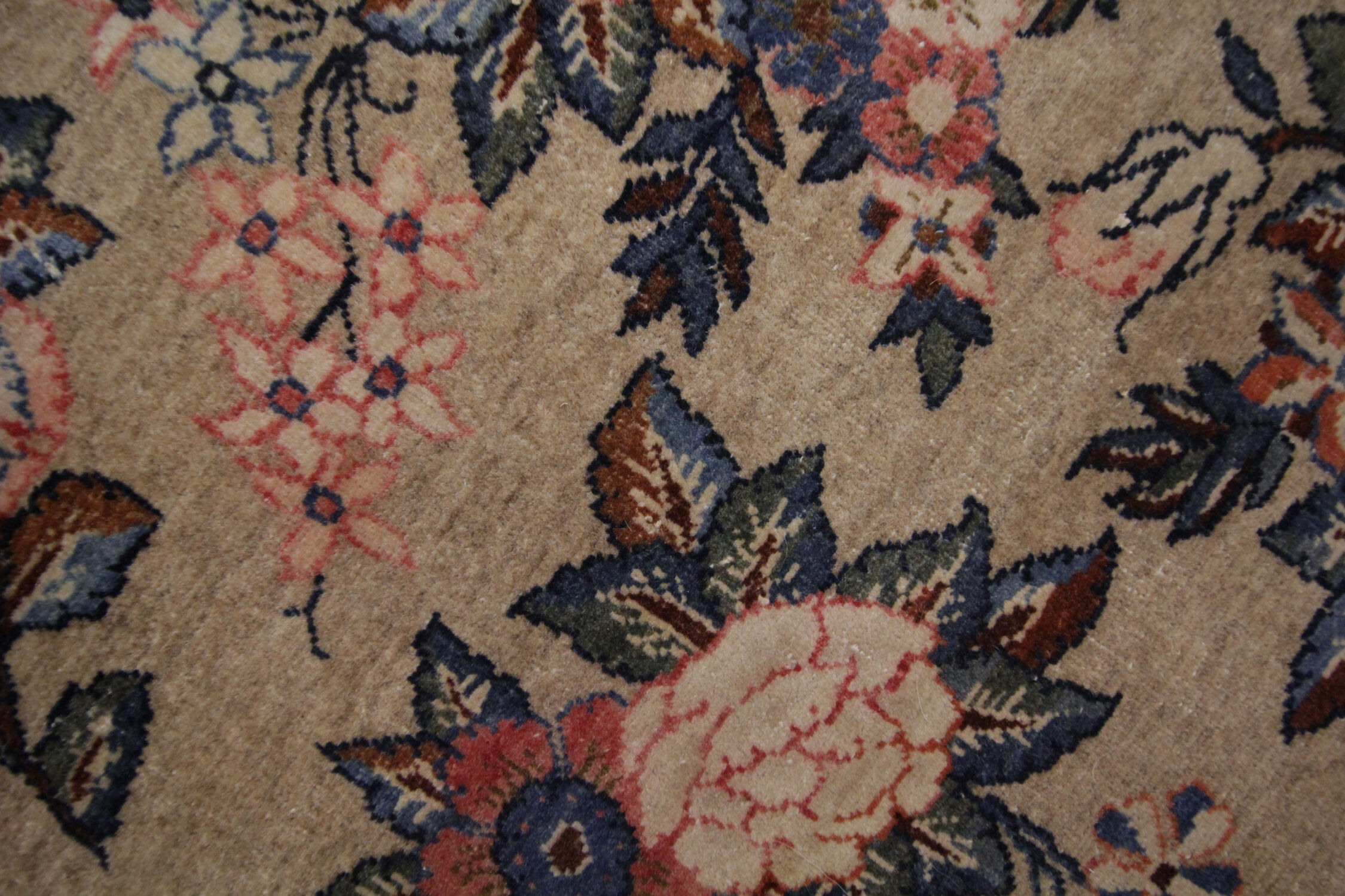 Hand-knotted vintage persian mohajeran area rug 125x215cm