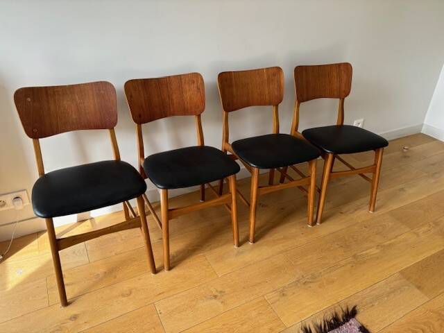 4 Boltinge Mobelfabrik model 62 chairs - Denmark, 1950s