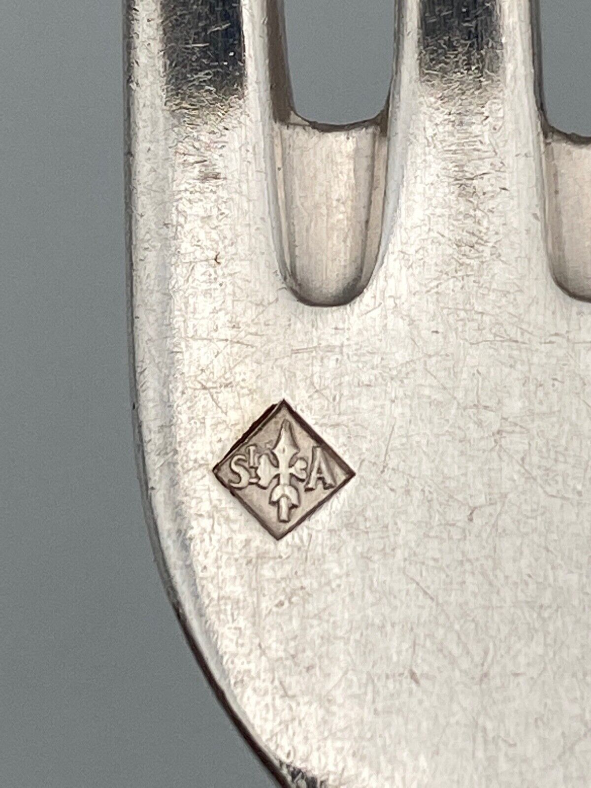 Menagere art deco metal silver 36 pieces silver halberd head