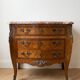 Antique Louis XV commode in wood and marble