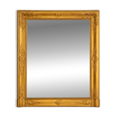 Ancien miroir doré avec glace au mercure, XIXe siècle