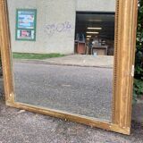 Miroir Louis Philippe en bois massif et stuc doré XIX siècle 125x80cm