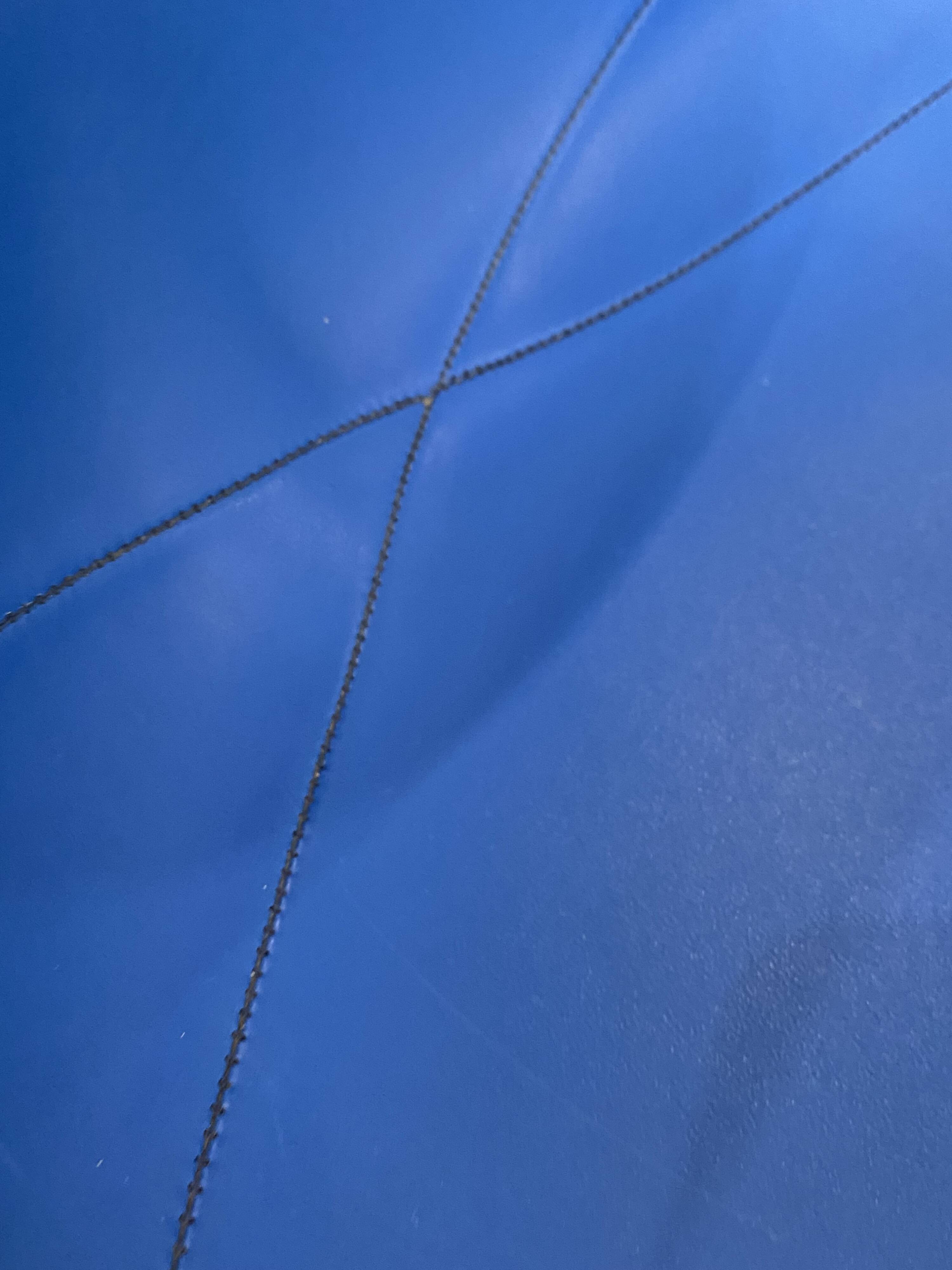 Eames Herman Miller vintage 70s blue vinyl fiberglass chair