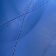 Eames Herman Miller vintage 70s blue vinyl fiberglass chair