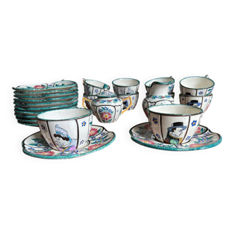 Complete coffee service for 12 guests signed Henriot.