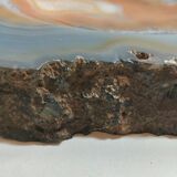 Cenicero de ágata y plata. España, 1970s.