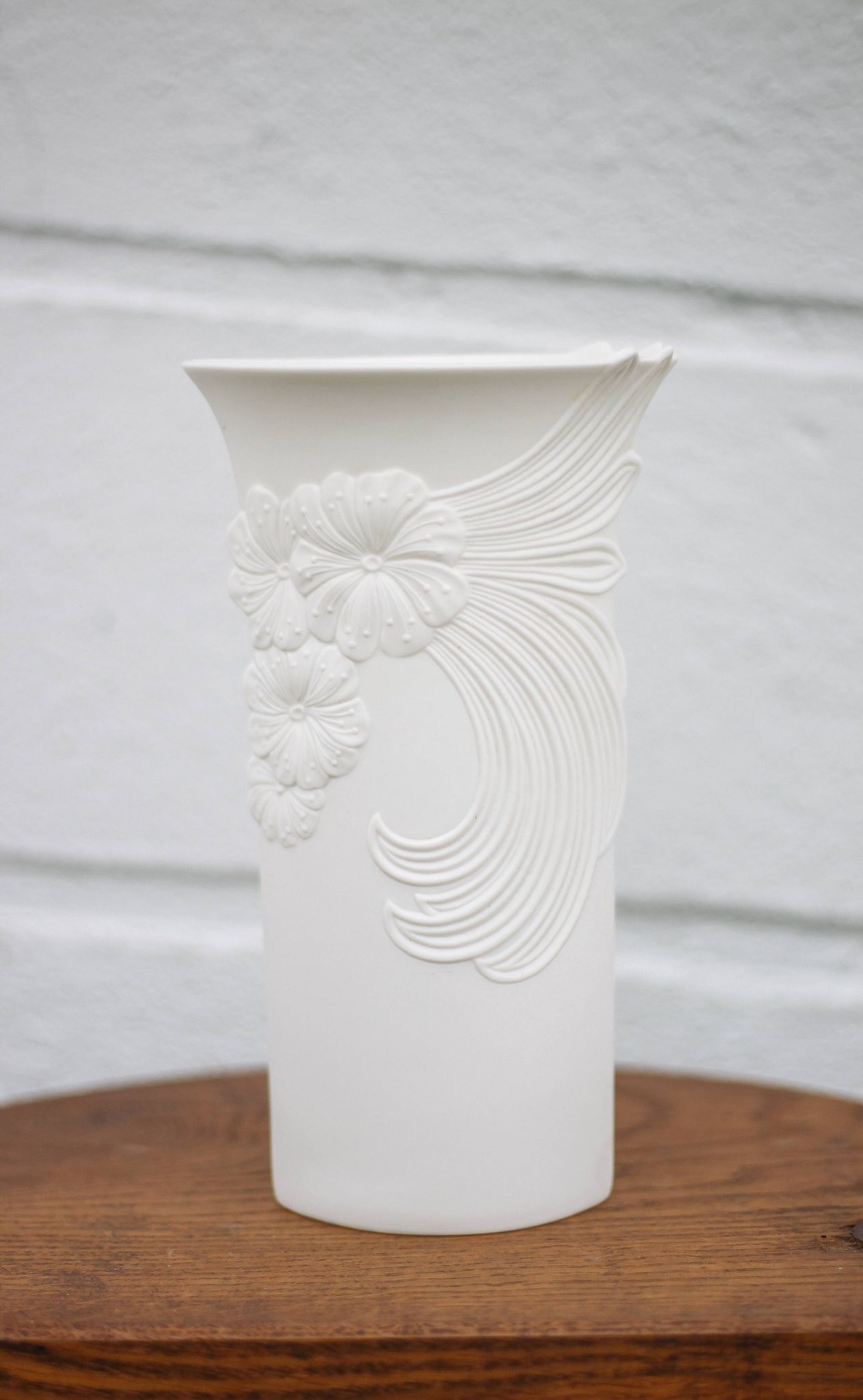 Kaiser Germany Manford Frey vase, art nouveau style biscuit vase, vintage vase, collection, 70's