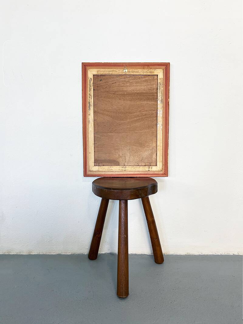 Painting "The Tree in the Valley", oil on panel, signed, 1936