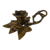 Bougeoir chandelier rat de cave lierre
