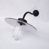 Antique enamelled courtyard lamp