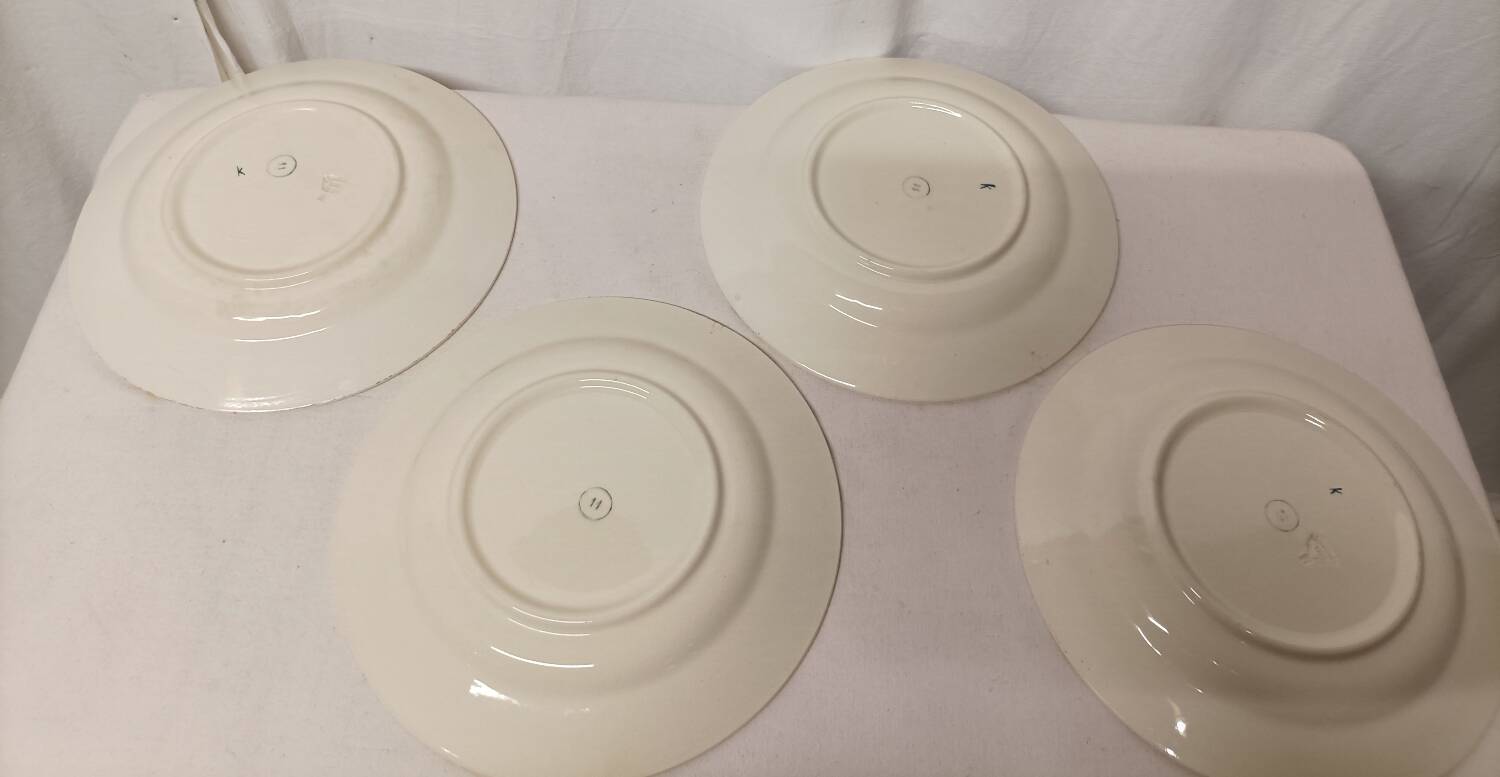 Service assiettes creuses et compotier" Terre de Fer"